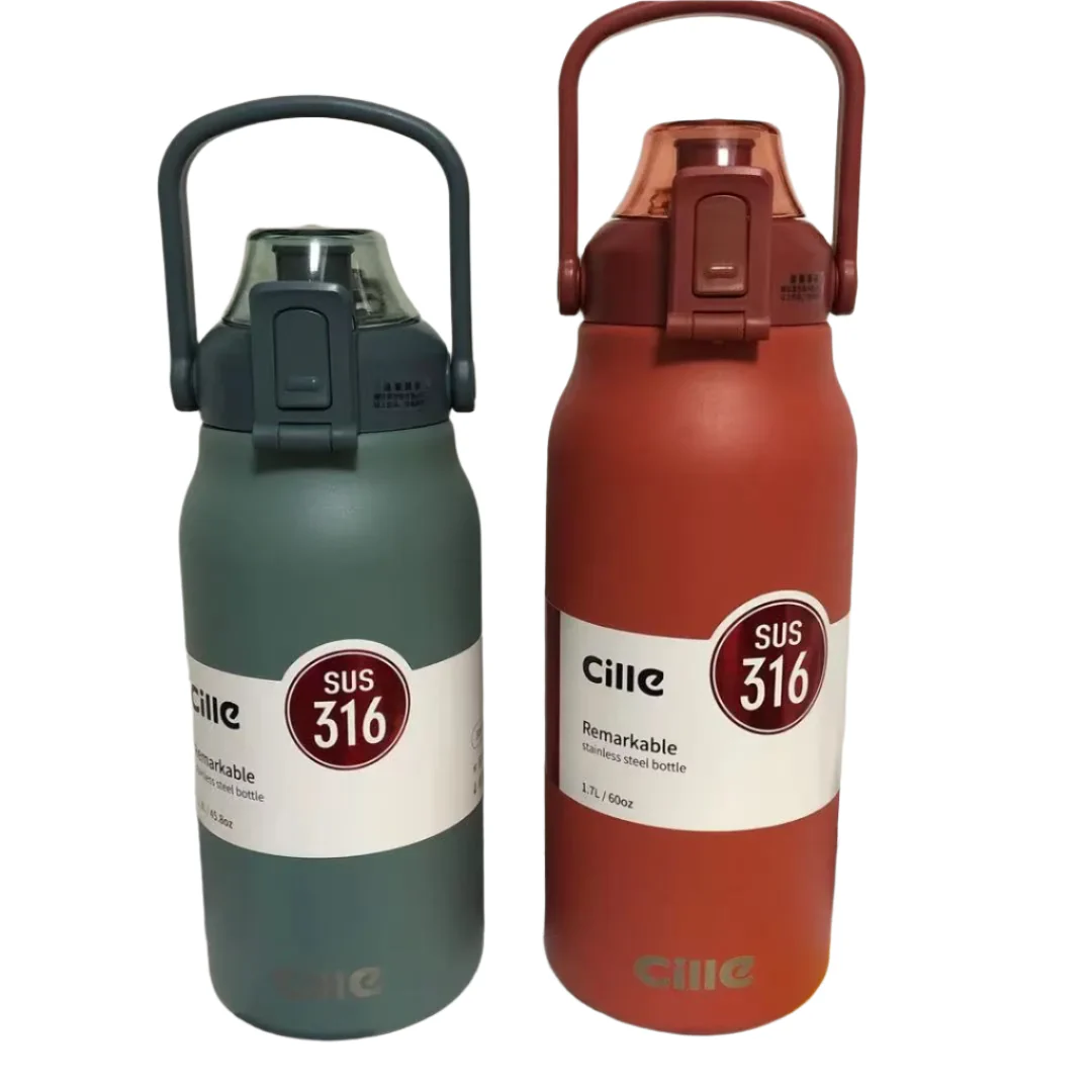 Cille 1300ml Water Bottle – Stainless Steel & Leak-Proof Design for Girls & Boys - Image 3