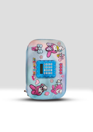 My Melody 3D Pencil Case with Calculator – Blue Kids Pouch for Girls