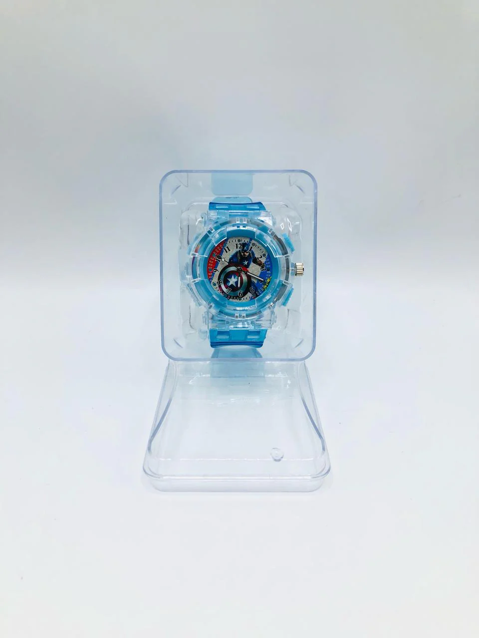Captain America Shield Light-Up Digital & Analog Kids’ Wrist Watch