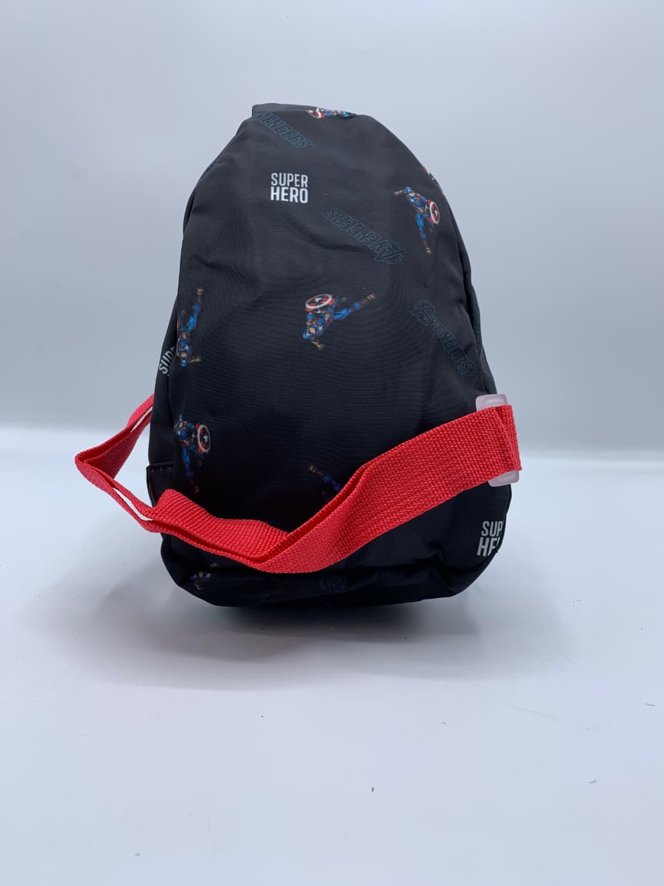Captain America Superhero Avengers Kids School Backpack with Red Stra - Image 3
