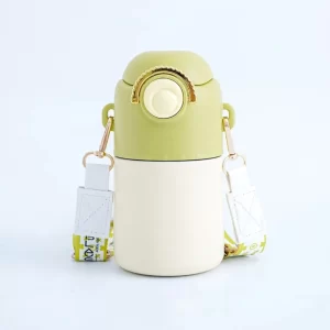 Chubby Candy-Color Vacuum Flask with One-Touch Lid