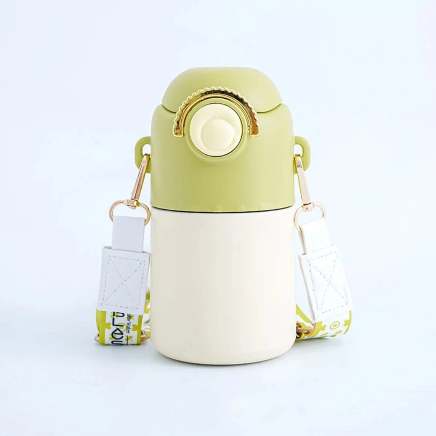 Chubby Candy-Color Vacuum Flask with One-Touch Lid