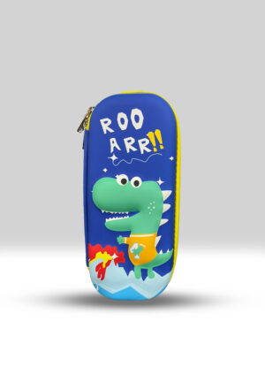 ROO ARR Dinosaur Kids’ Zipper Stationery Box – Fun & Durable Pencil Case